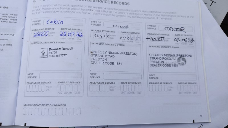 Leaf Tekna 2020 Service Records (3)